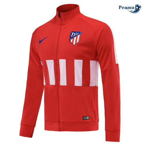 Veste foot Atletico Madrid Rouge/Bianco 2019-2020 Collo Alto