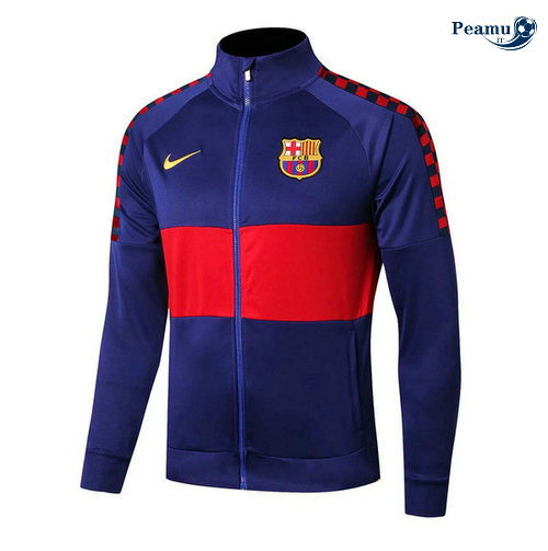 Veste foot Barcelone Bleu navy/Rouge 2019-2020 Collo Alto