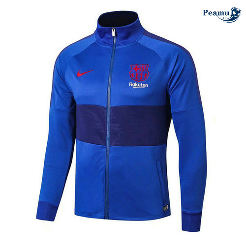Veste foot Barcelone Bleu clair 2019-2020 Collo Alto