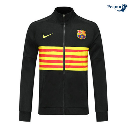 Veste foot Barcelone Noir/Jaune 2019-2020