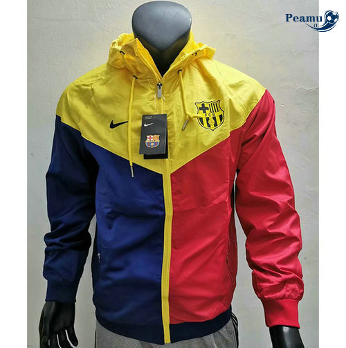Giacca A Vento Barcelone Rouge/Bleu clair/Jaune 2019-2020