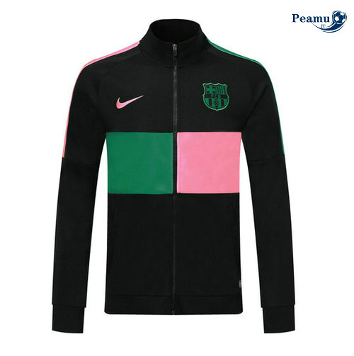 Veste foot Barcelone Noir Rose/Verde 2019-2020