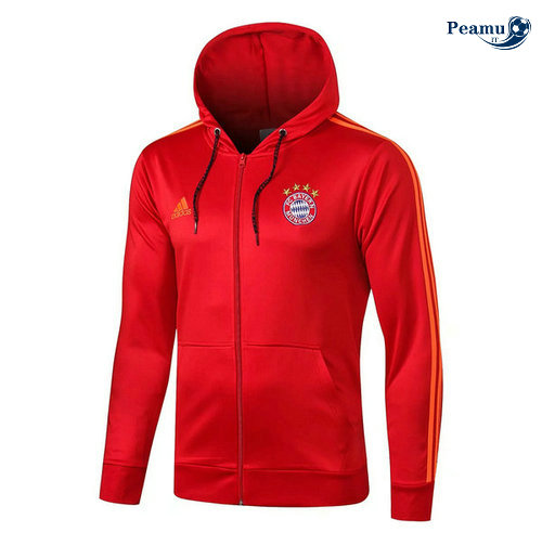 Sweat à capuche Calcio Bayern Munich Rouge/Bleu navy 2019-2020