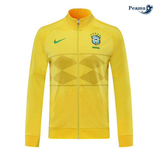 Veste foot Brésil Jaune 2020-2021