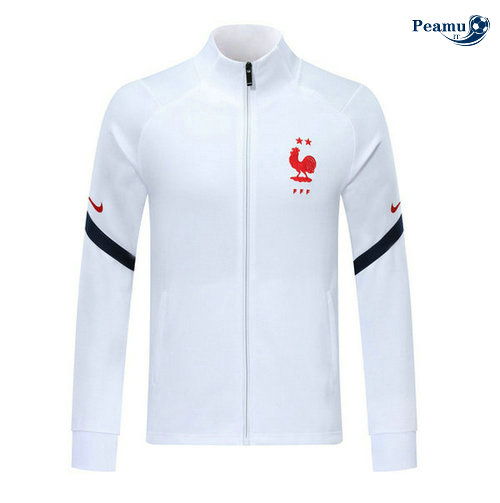 Veste foot France Bianco 2020-2021
