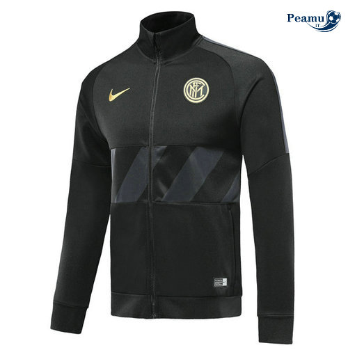 Veste foot Inter Milan Noir 2019-2020 Collo Alto