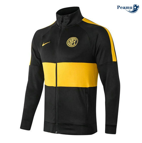 Veste foot Inter Milan Noir/Jaune 2019-2020 Collo Alto