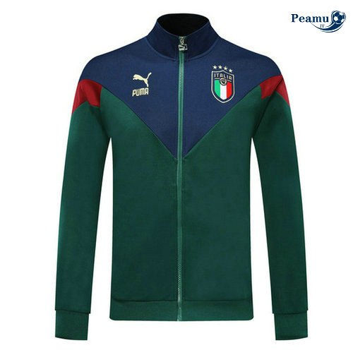 Veste foot Italie Verde/Bleu clair 2019-2020
