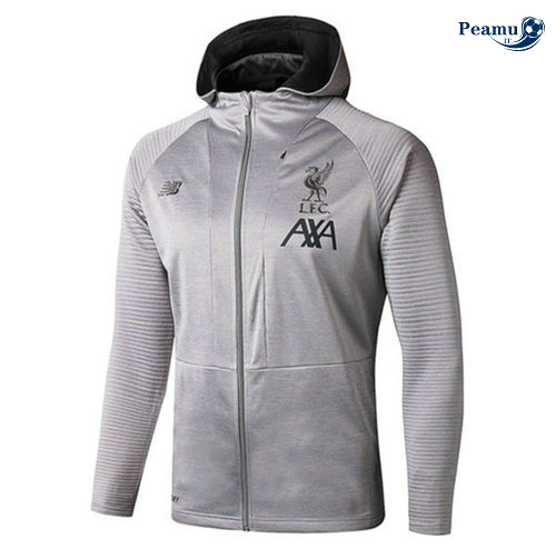 Sweat à capuche Calcio Liverpool Gris 2019-2020