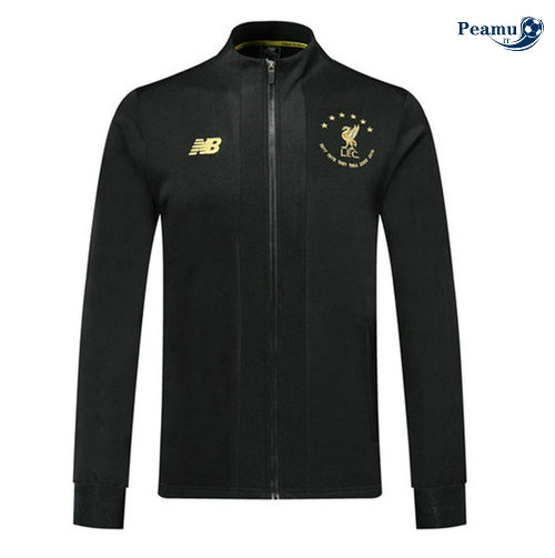 Veste foot Liverpool 6 étoiles Edition Commemorative Noir 2019-2020
