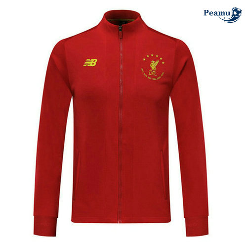 Veste foot Liverpool Six Times edition commemorative Rouge 2019-2020