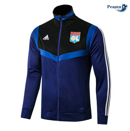 Veste foot Lyon Bleu navy 2019-2020 Collo Alto