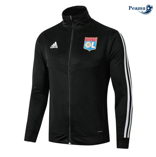 Veste foot Lyon Noir 2019-2020 Collo Alto