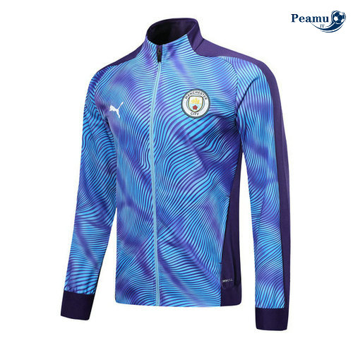 Veste foot Manchester City Porpora/Bleu clair 2019-2020