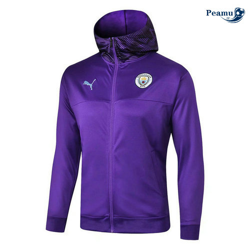 Sweat à capuche Calcio Manchester City Porpora 2019-2020