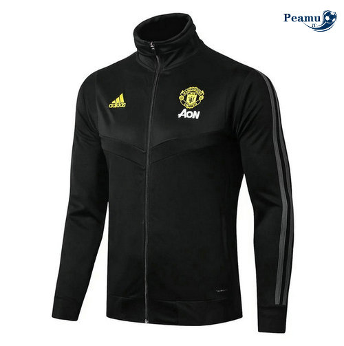 Veste foot Manchester United Noir 2019-2020 Collo Alto