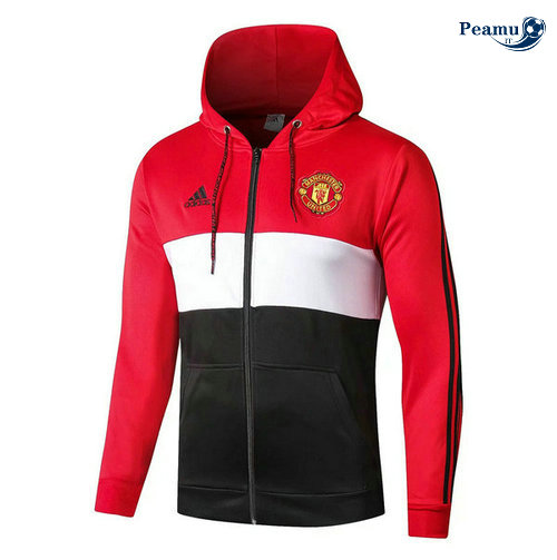 Sweat à capuche Calcio Manchester United Rouge/Bianco/Noir 2019-2020