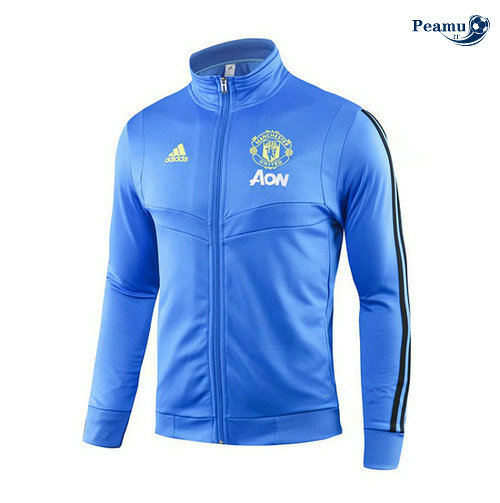 Veste foot Manchester United Bleu clair/Noir 2019-2020