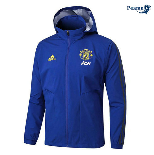 Giacca A Vento Manchester United Bleu clair/Noir 2019-2020