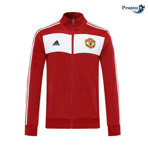 Veste foot Manchester United Rouge/Bianco/Noir 2020-2021