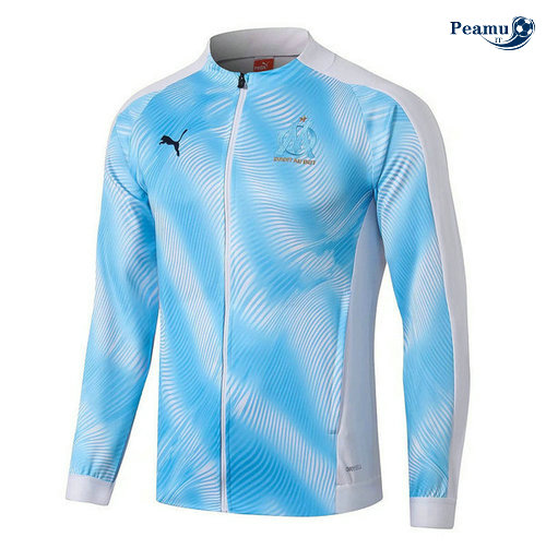 Veste foot Marseille Bleu clair 2019-2020