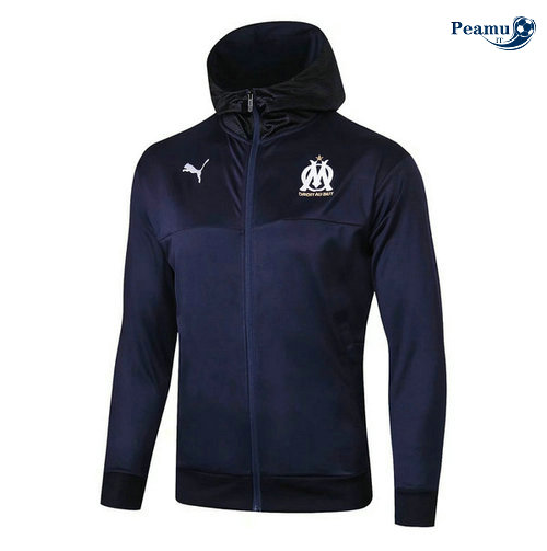 Sweat à capuche Calcio Marseille Bleu navy 2019-2020