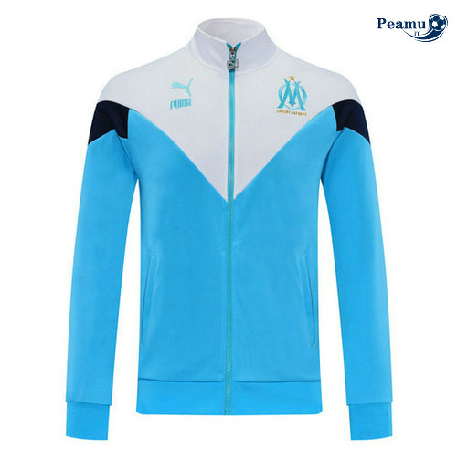 Veste foot Marseille Bleu clair/Bianco 2019-2020