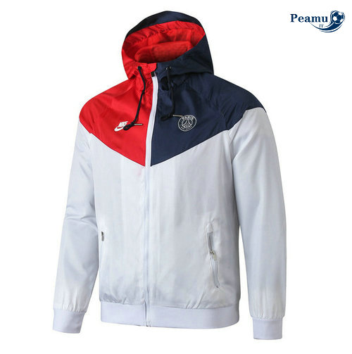 Giacca A Vento PSG Bianco/Rouge/Bleu clair 2019-2020