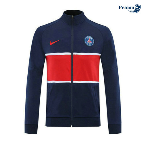 Veste foot PSG Bleu navy/Rouge 2020-2021