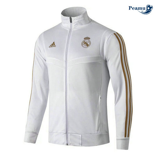 Veste foot Real Madrid Bianco 2019-2020 Collo Alto