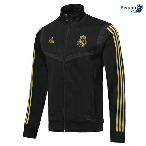 Veste foot Real Madrid Noir 2019-2020 Collo Alto