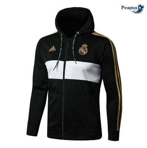 Sweat à capuche Calcio Real Madrid Noir/Bianco 2019-2020