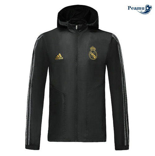 Giacca A Vento Real Madrid Noir 2019-2020