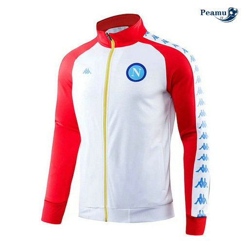 Veste foot SSC Naples Bianco/Rouge 2019-2020
