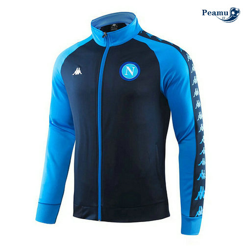 Veste foot SSC Naples Bleu clair/Bleu navy 2019-2020