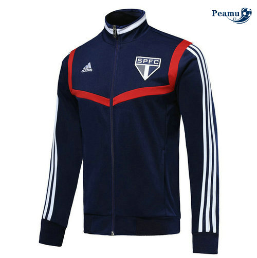 Veste foot Sao Paulo Bleu navy/Rouge 2019-2020