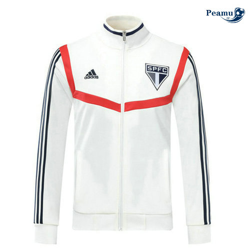 Veste foot São Paulo Bianco/Rouge 2019-2020