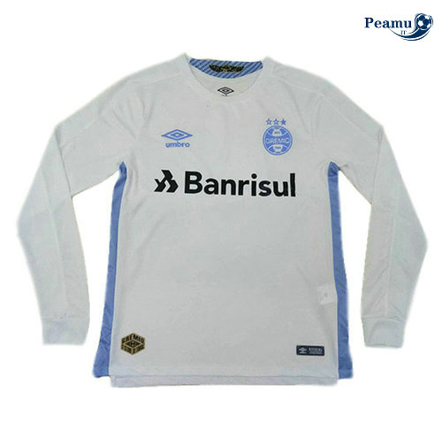 Maillot foot Grêmio Exterieur Manche Longue Bianco 2019-2020
