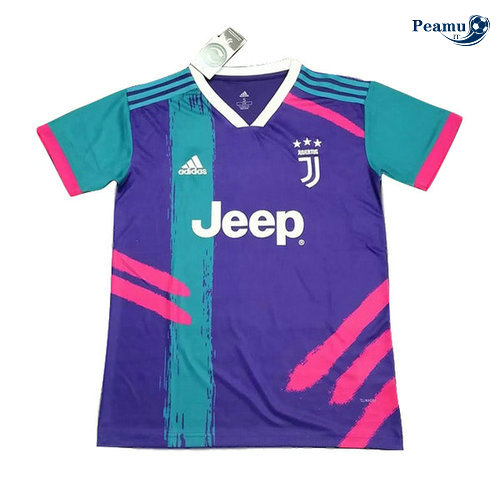 Maillot foot Juventus training Porpora Bleu clair 2019-2020