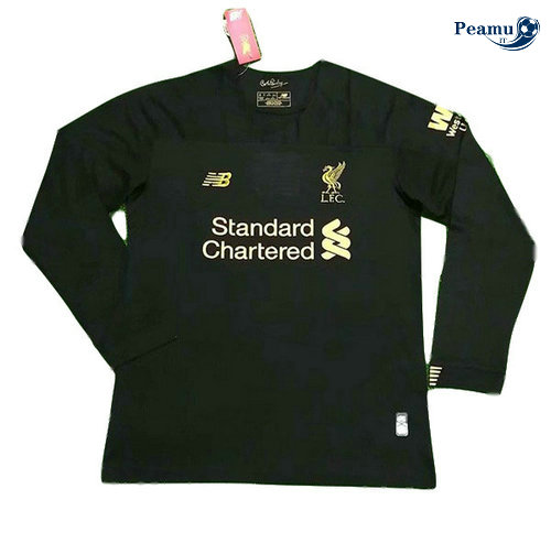 Maillot foot Liverpool Portiere Manche Longue Noir 2019-2020