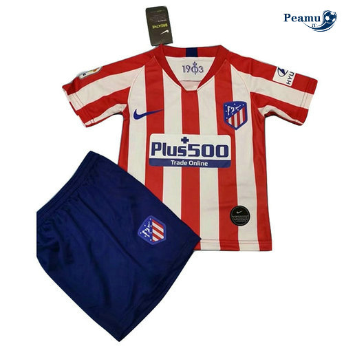 Maillot foot Atletico Madrid Enfant Domicile Rouge/Bianco 2019-2020