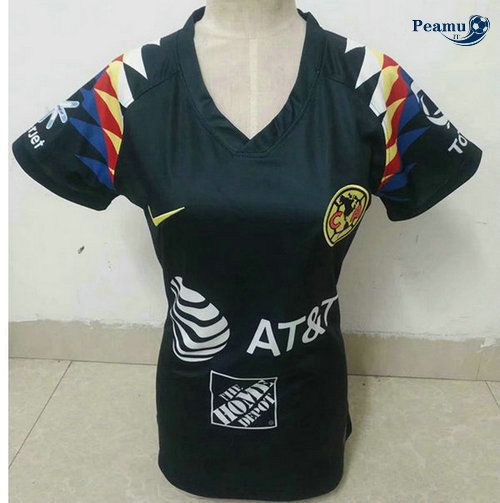 Maillot foot CF American Femme Noir 2019-2020