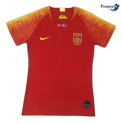 Maillot foot Chine Femme Domicile Rouge 2019-2020
