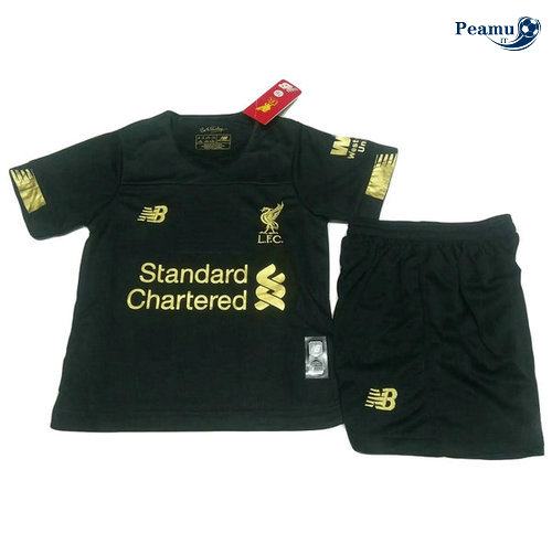 Maillot foot Liverpool Enfant Portiere Noir 2019-2020