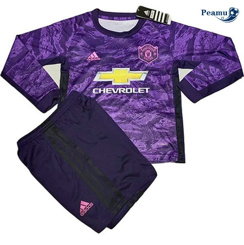 Maillot foot Manchester United Enfant Portiere Manche Longue Porpora 2019-2020