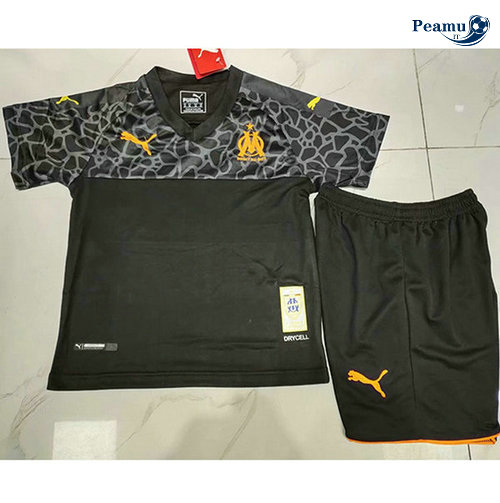 Maillot foot Marseille Enfant Third Noir 2019-2020