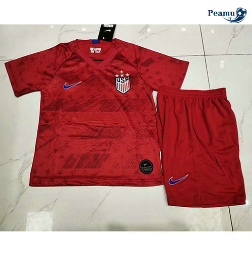 Maillot foot États-Unis Enfant Exterieur 4 stars Rouge 2019-2020