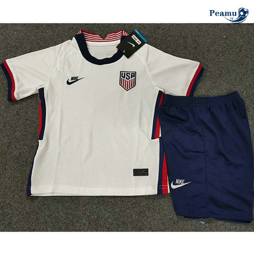 Maillot foot États-Unis Enfant Domicile Bianco 2020-2021