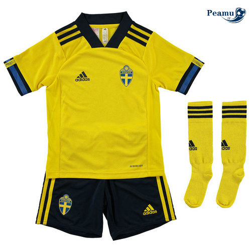 Maillot foot Suède Enfant Domicile 2019-2020