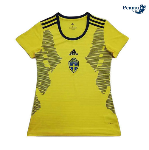 Maillot foot Suède Femme Domicile Jaune 2019-2020